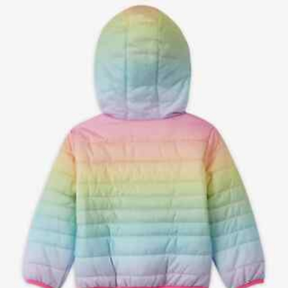 NWOT Nike Toddler Rainbow Puffer Coat 18 Months - Picture 2 of 13
